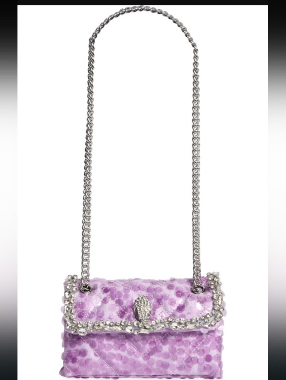Kurt Geiger-Kensington Embellished Crossbody Bag (Light Purple 💜)